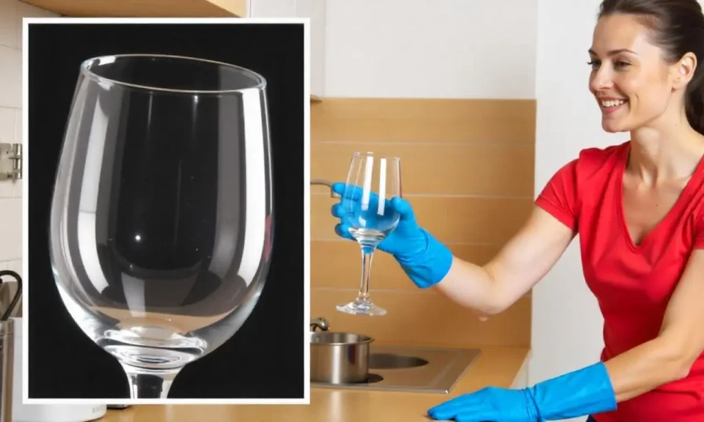 How to clean cloudy glasses.