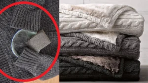 How to remove small balls from a sweater.